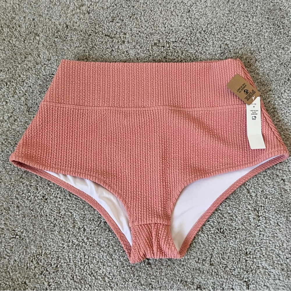 Pink brand-pink bikini bottom